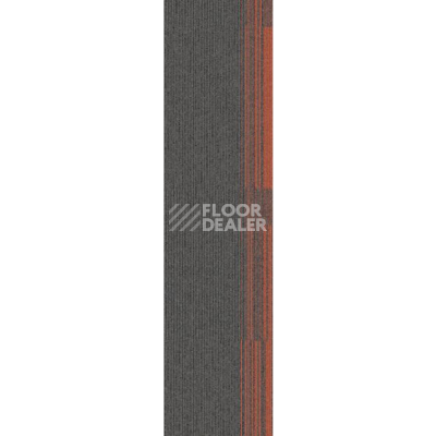 Ковровая плитка Interface Off Line 7559006 Pewter / Mandarin фото 1 | FLOORDEALER